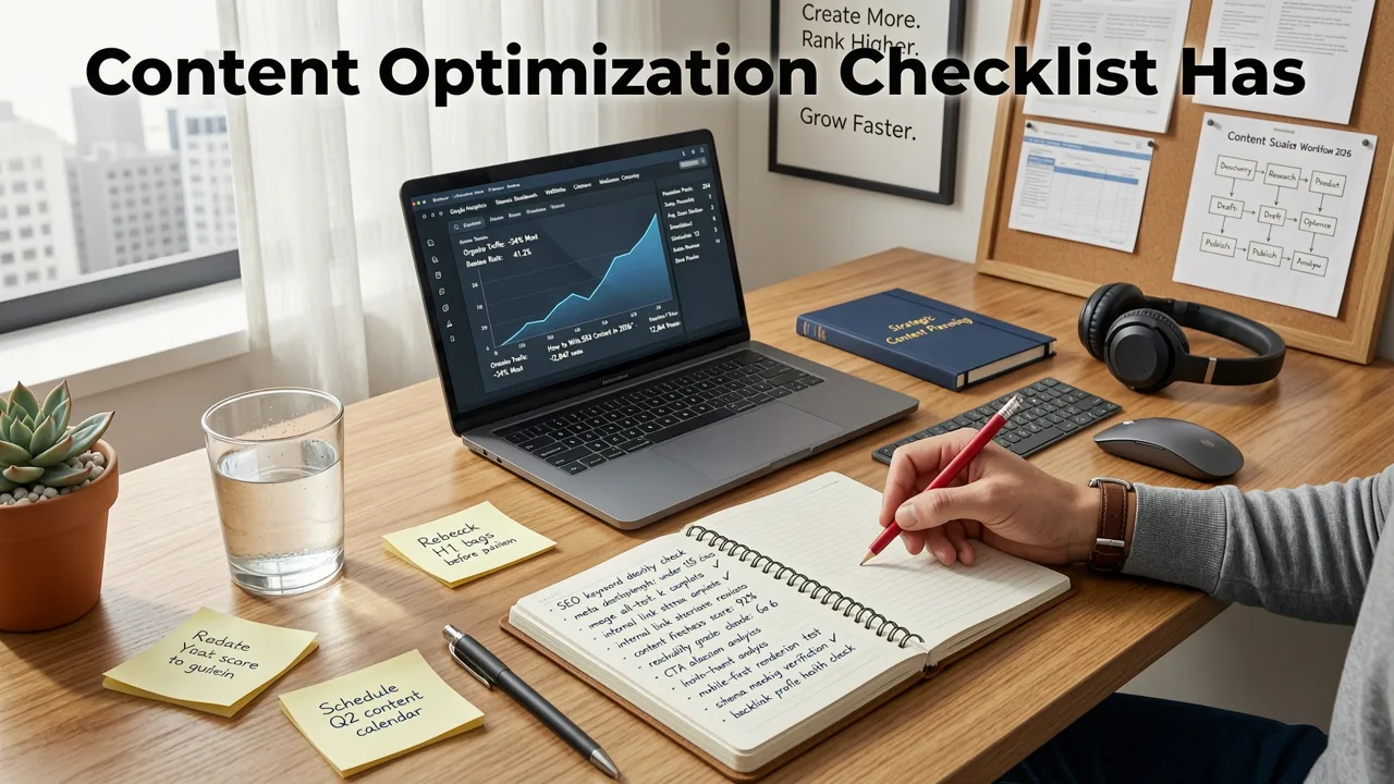 Why the Content Optimization Checklist Has Evolved in 2026 - content optimization checklist