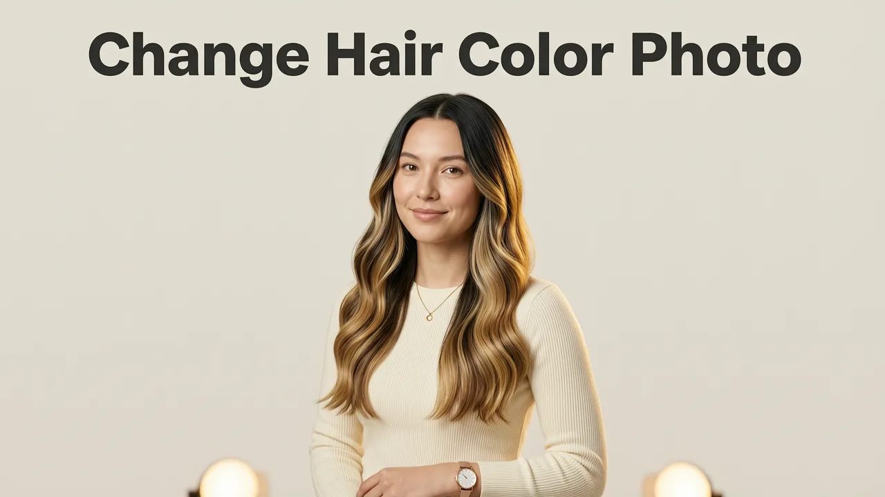 How to Change Hair Color in Photo With Stylova - change hair color in photo