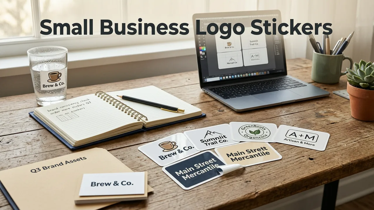 Why Small Business Logo Stickers Are a High-ROI Branding Asset - small business logo stickers