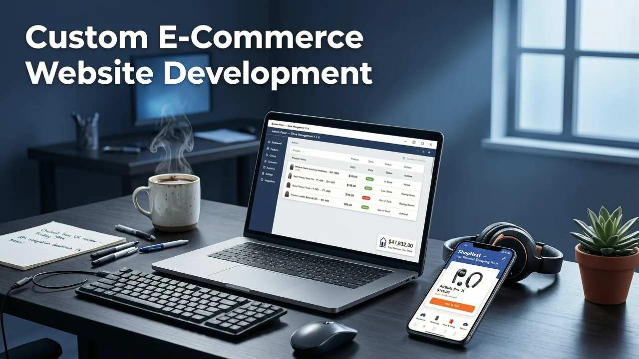 Why Custom E-Commerce Website Development Outperforms Templates in 2026 - custom e-commerce website development