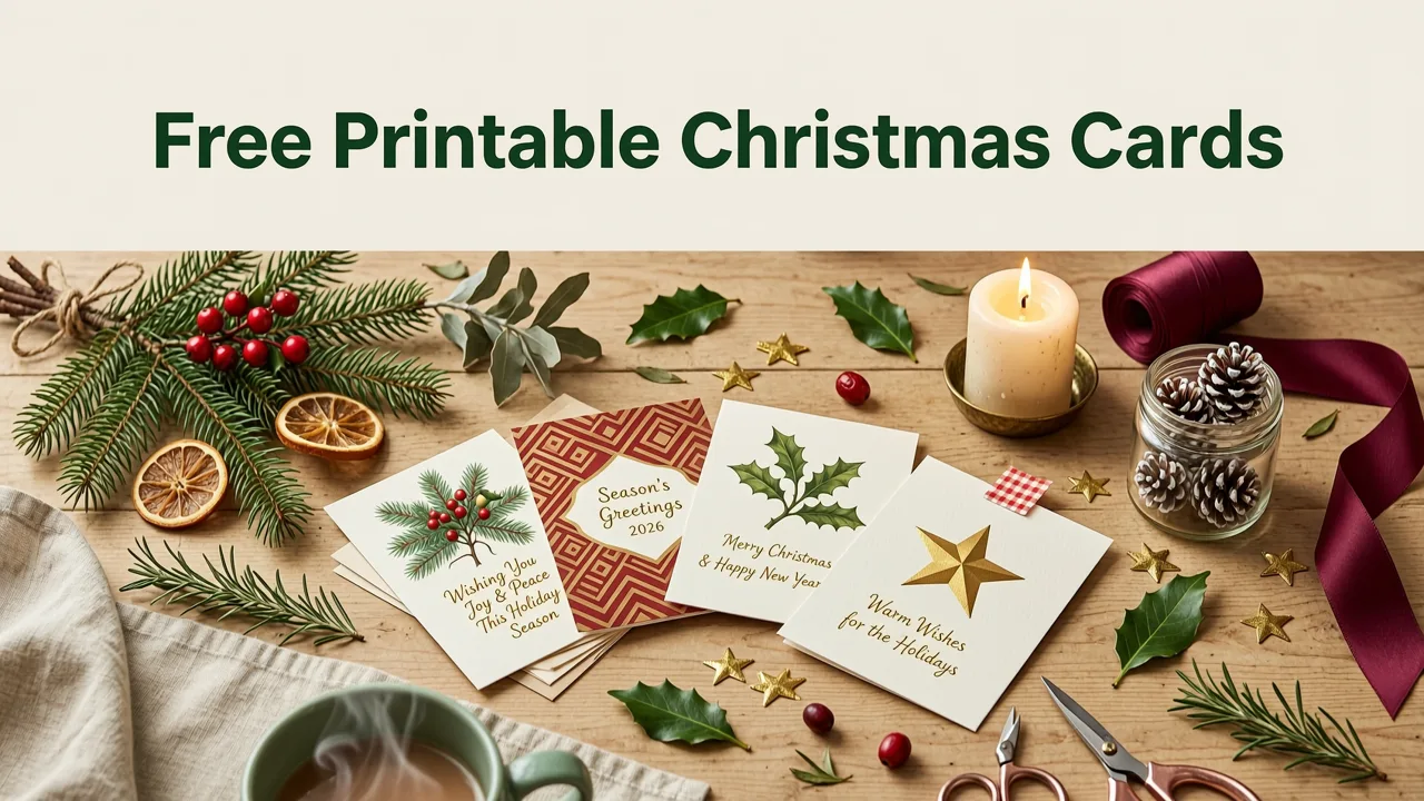 Why Free Printable Christmas Cards 2026 Are the Smartest Holiday Move - free printable christmas cards 2026