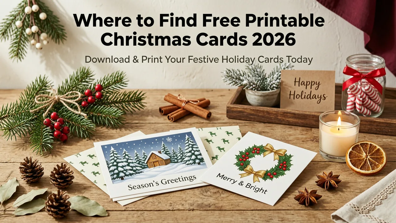 Where to Find Free Printable Christmas Cards 2026 - free printable christmas cards 2026