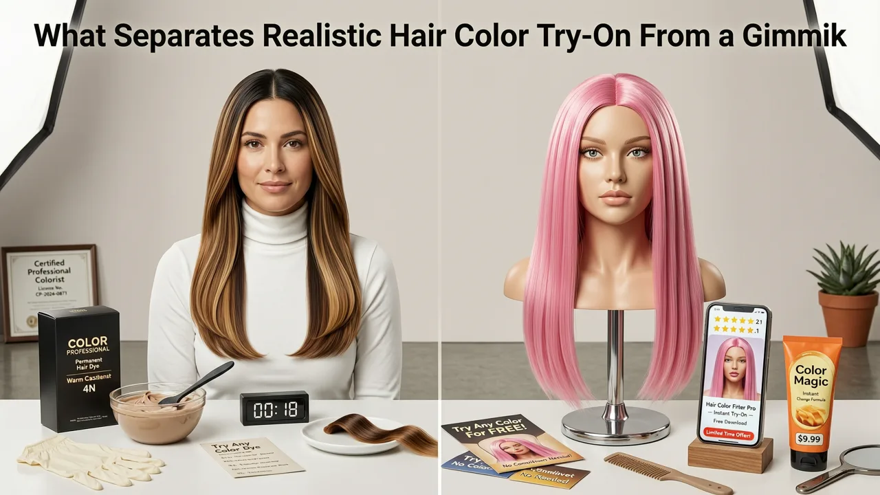 What Separates a Realistic Hair Color Try-On From a Gimmick - realistic hair color try on