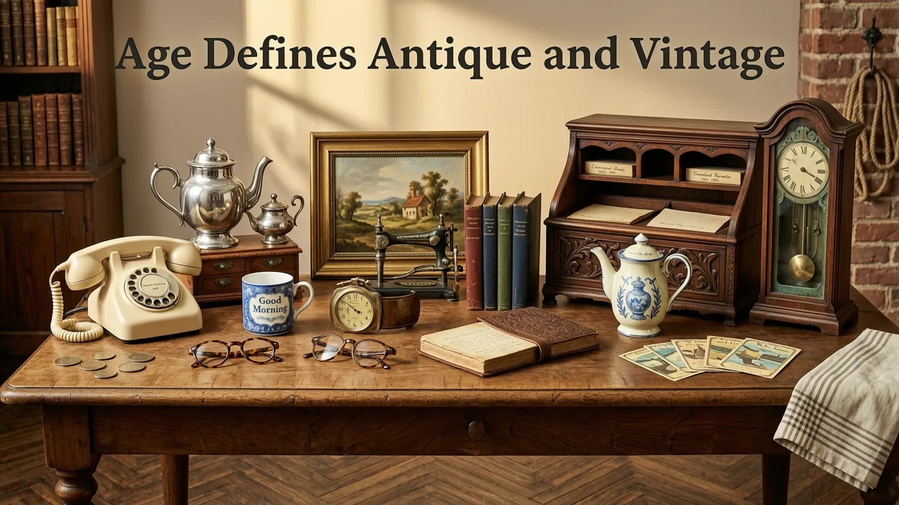 How Age Defines Antique and Vintage Categories - vintage vs antique value difference