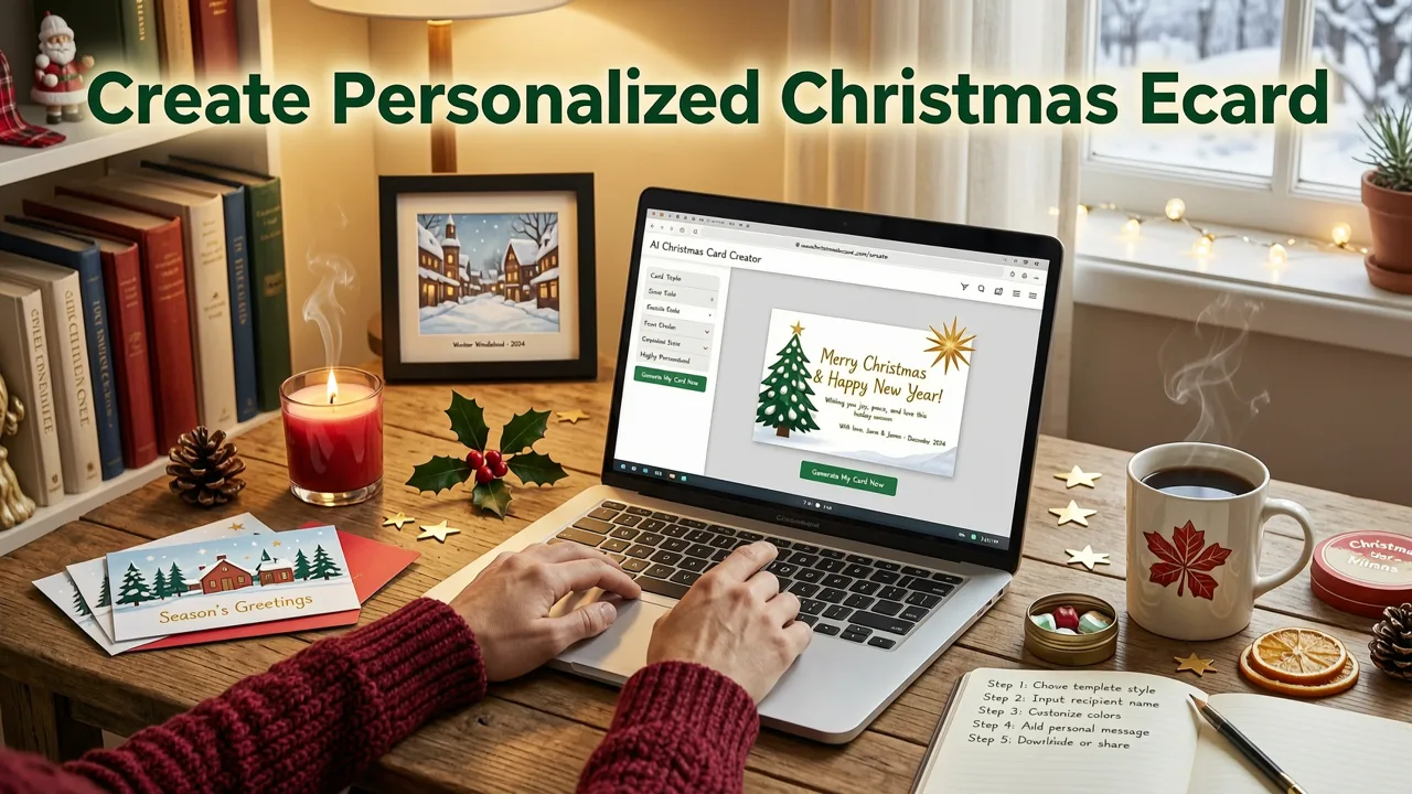 How to Create a Personalized Christmas Ecard with AI — Step by Step - personalized christmas ecard