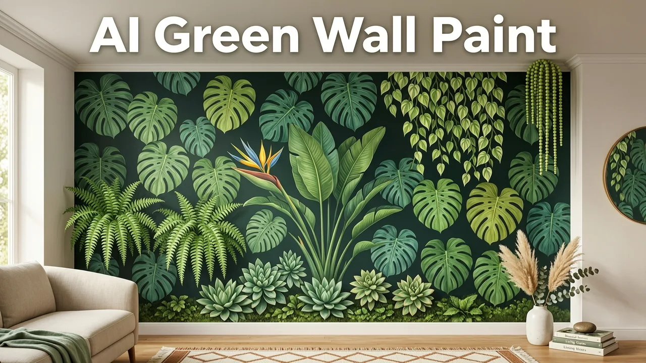 AI Green Wall Paint Preview — See Your Room Reimagined in Seconds - ai green wall paint preview