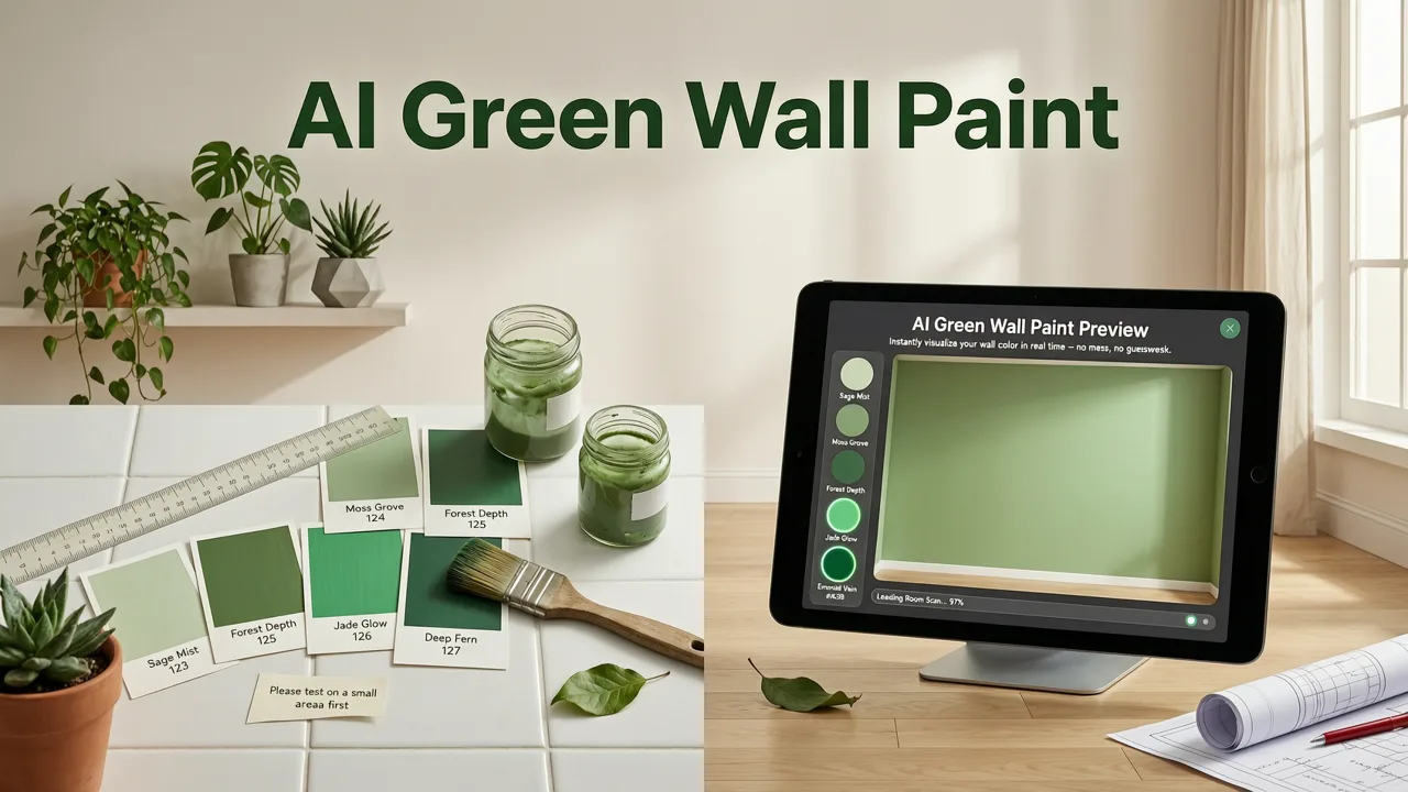 Why an AI Green Wall Paint Preview Beats Traditional Swatches - ai green wall paint preview