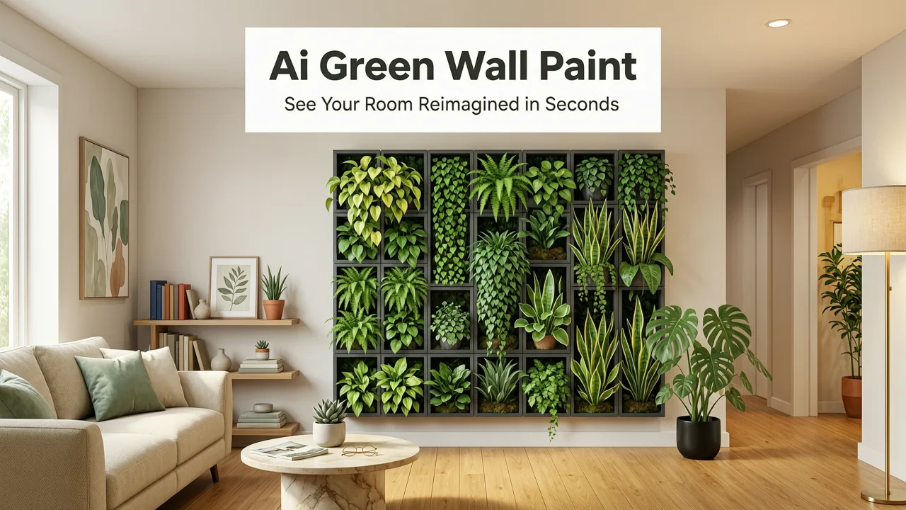 AI Green Wall Paint Preview: Try Free in 2026