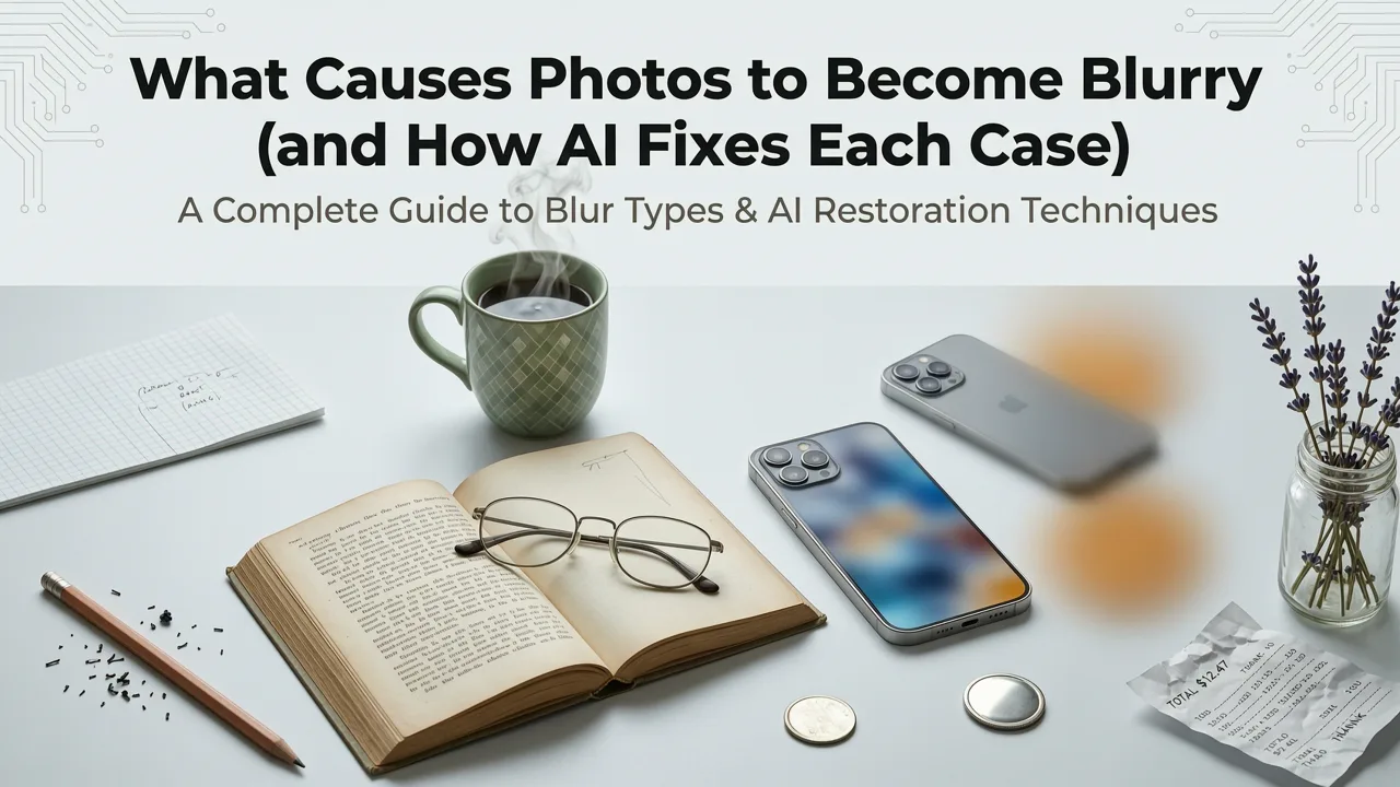 What Causes Photos to Become Blurry (and How AI Fixes Each Case) - sharpen blurry photo ai