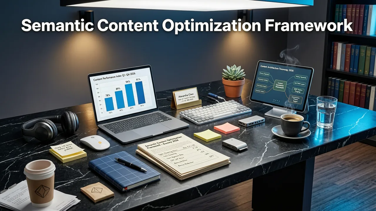 The Semantic Content Optimization Framework for 2026 - optimize content for semantic search