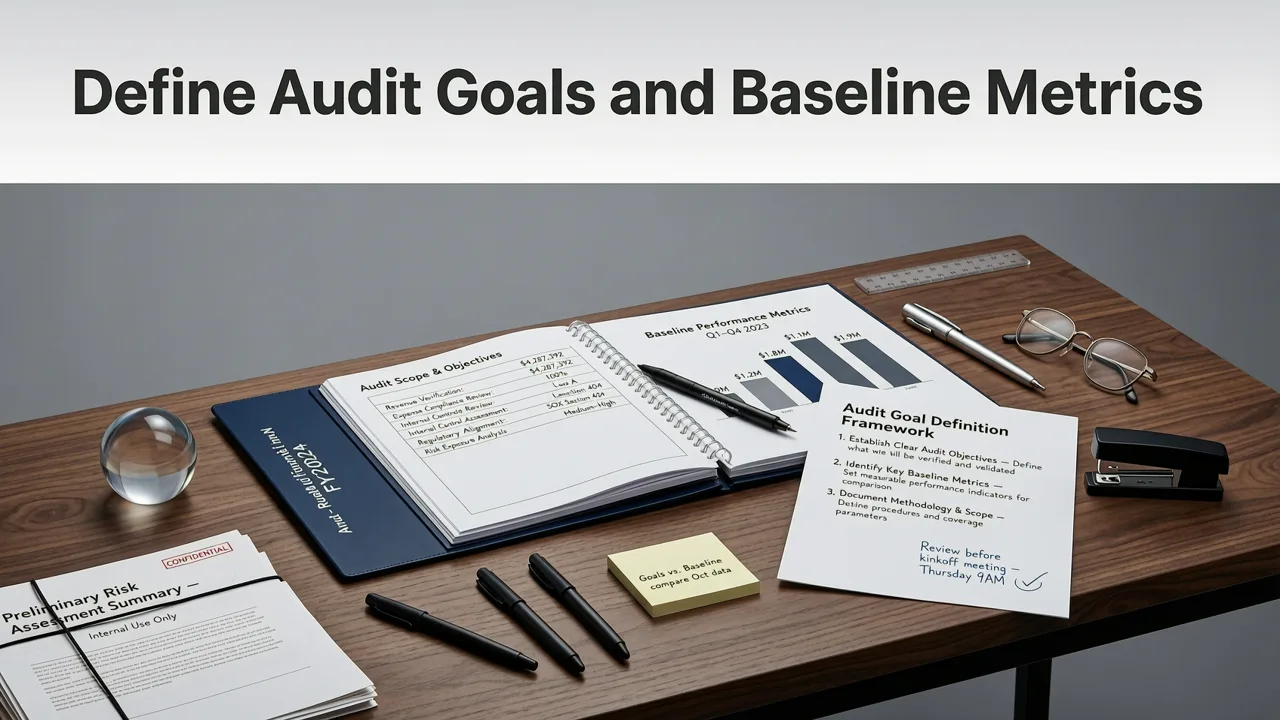 Step 1: Define Your Audit Goals and Baseline Metrics - how to do an seo audit step by step
