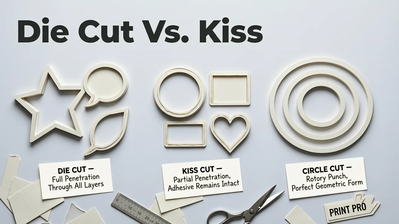 Die Cut vs. Kiss Cut vs. Circle Cut — Understanding the Options - custom die cut logo stickers
