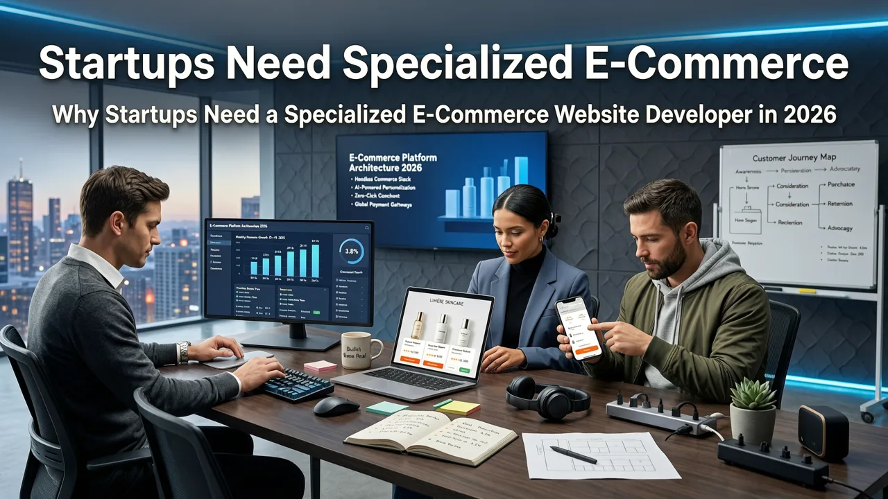 Why Startups Need a Specialized E-Commerce Website Developer in 2026 - e-commerce website developer for startups