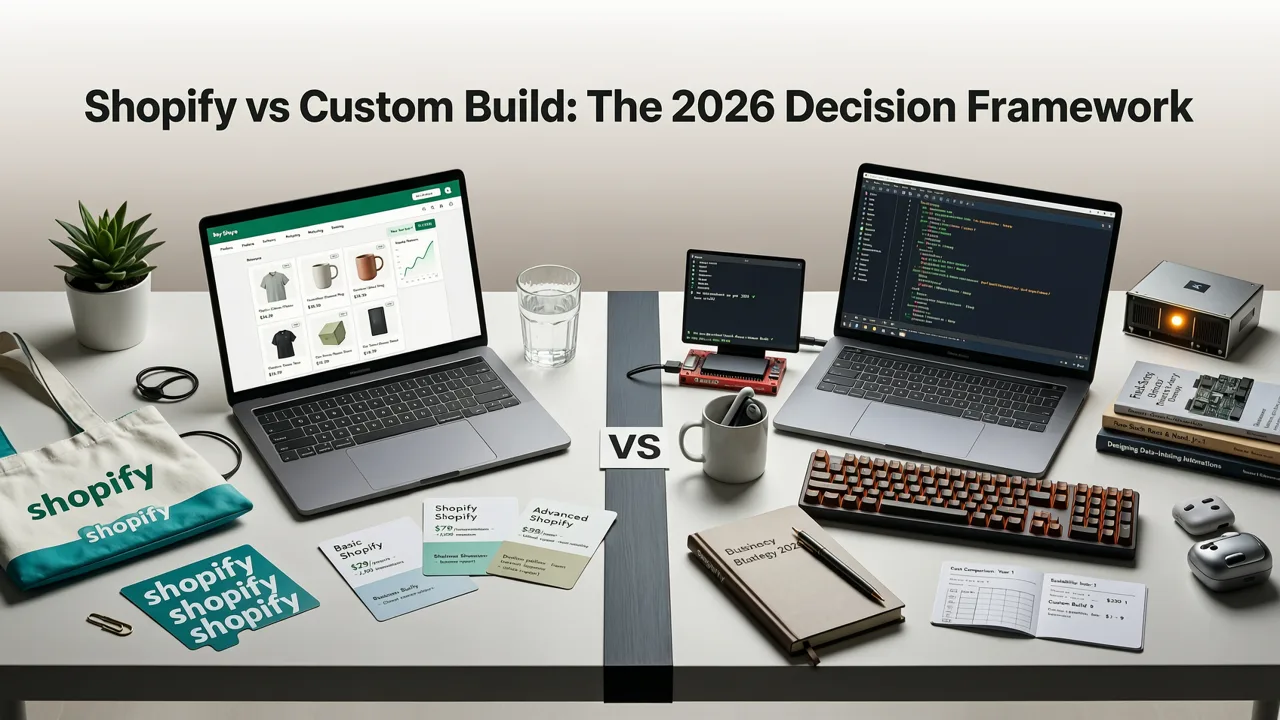 Shopify vs Custom Build: The 2026 Decision Framework - e-commerce website developer for startups