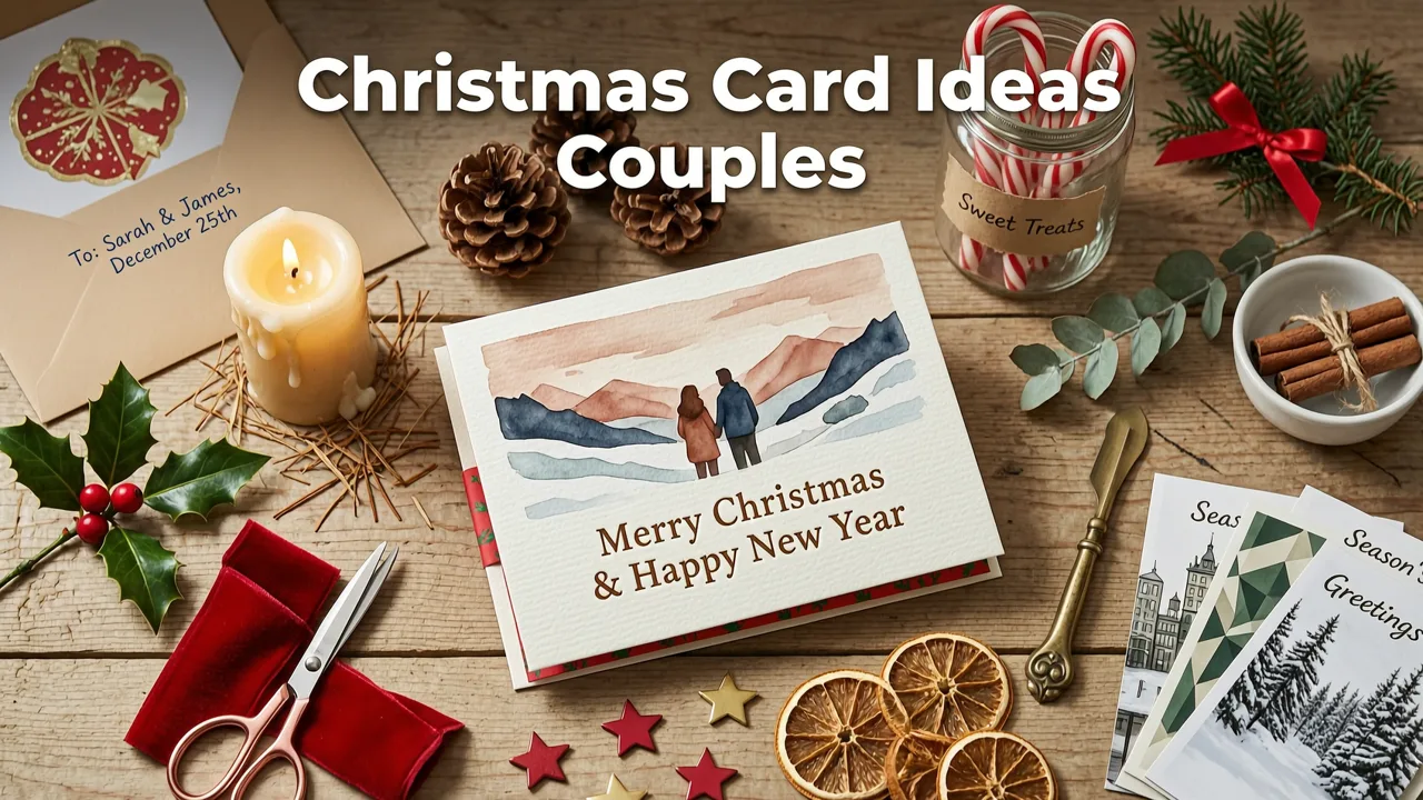 Christmas Card Ideas for Couples That Actually Feel Personal - christmas card ideas for couples