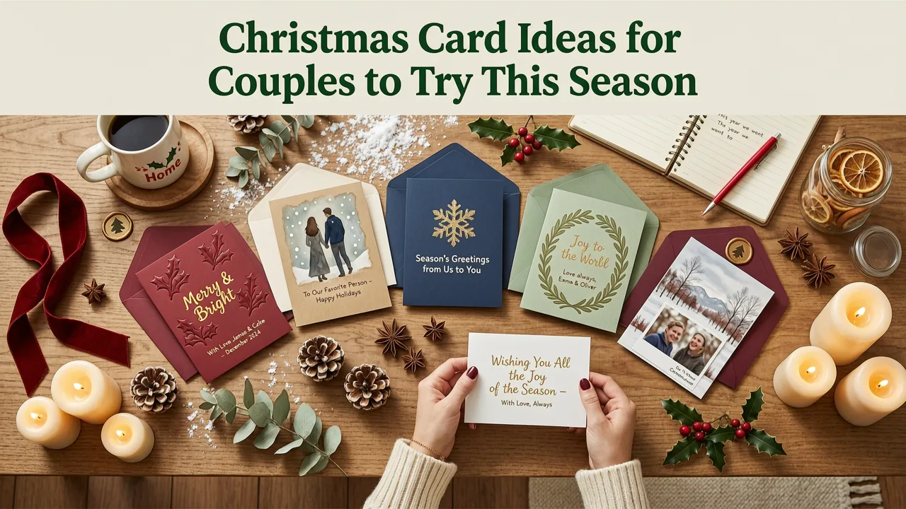 20+ Christmas Card Ideas for Couples to Try This Season - christmas card ideas for couples