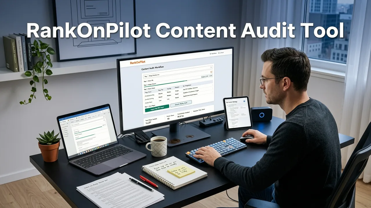 How the RankOnPilot Content Audit Tool Works: Step by Step - rankonpilot content audit tool