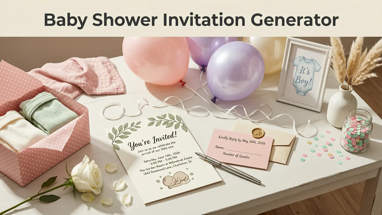 Why a Baby Shower Invitation Generator Changes the Game in 2026 - baby shower invitation generator
