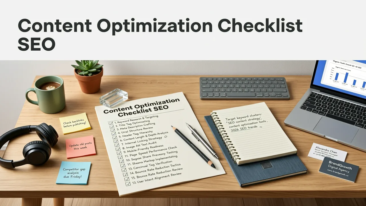 The 2026 Content Optimization Checklist for SEO - content optimization checklist seo