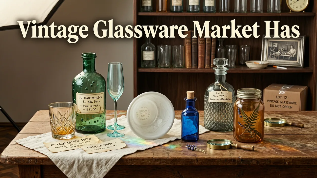 Why the Vintage Glassware Market Has Shifted in 2026 - vintage glassware value checker