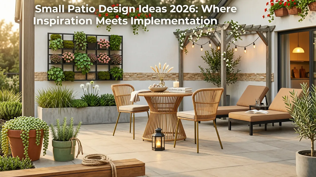 Small Patio Design Ideas 2026: Where Inspiration Meets Implementation - small patio design ideas 2026