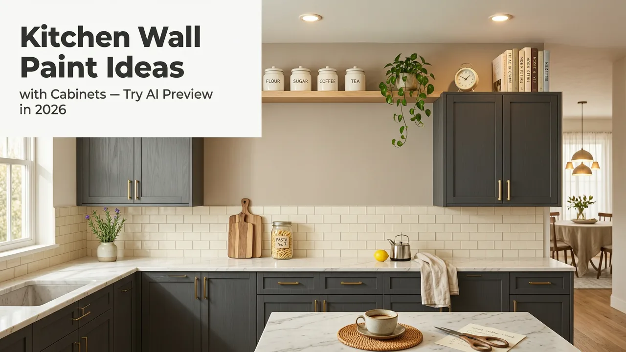 Kitchen Wall Paint Ideas with Cabinets — Try AI Preview in 2026