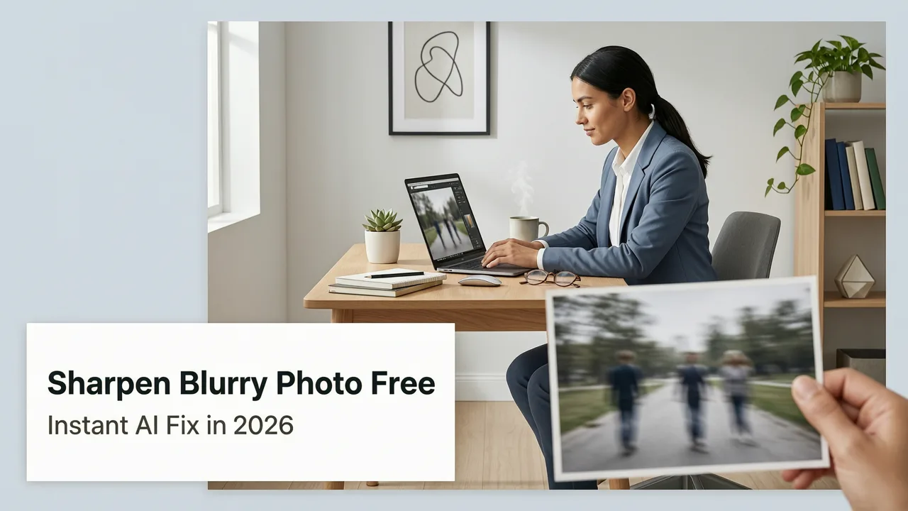 Sharpen Blurry Photo Free — Instant AI Fix in 2026