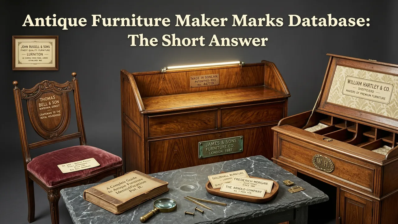 Antique Furniture Maker Marks Database: The Short Answer - antique furniture maker marks database