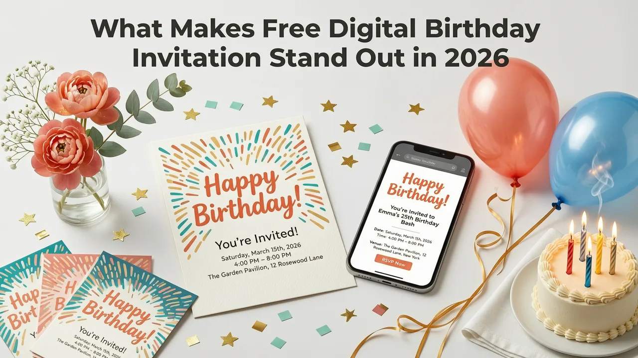 What Makes a Free Digital Birthday Invitation Stand Out in 2026 - free digital birthday invitation