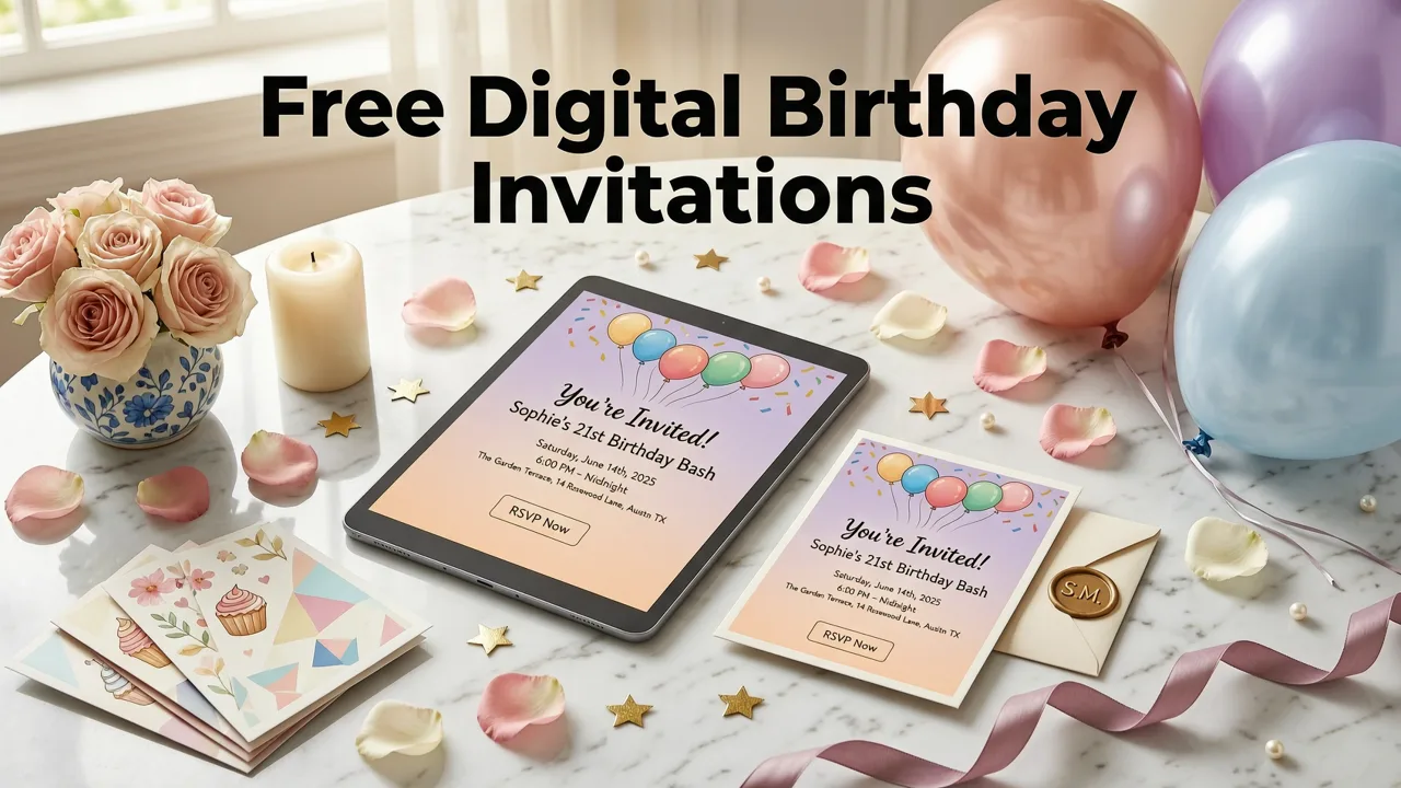Why Free Digital Birthday Invitations Have Become the Default Choice - free digital birthday invitation