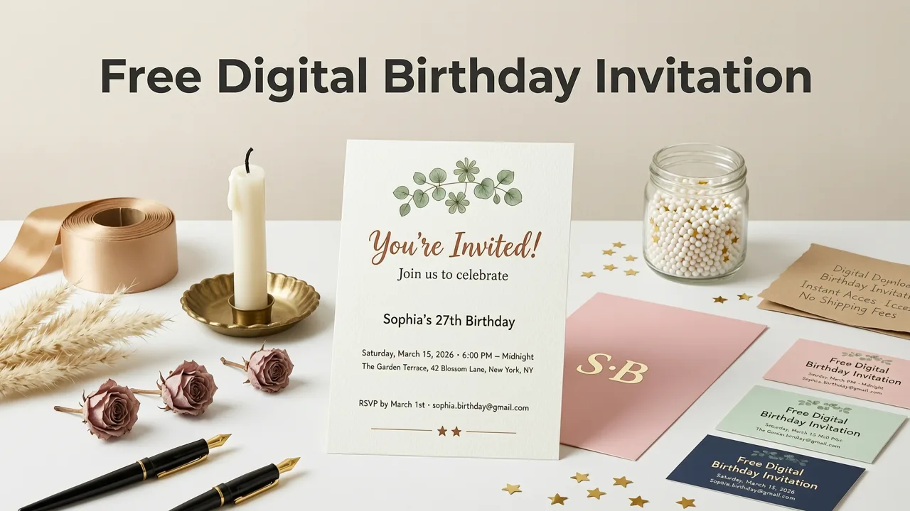 Top Free Digital Birthday Invitation Design Trends for 2026 - free digital birthday invitation