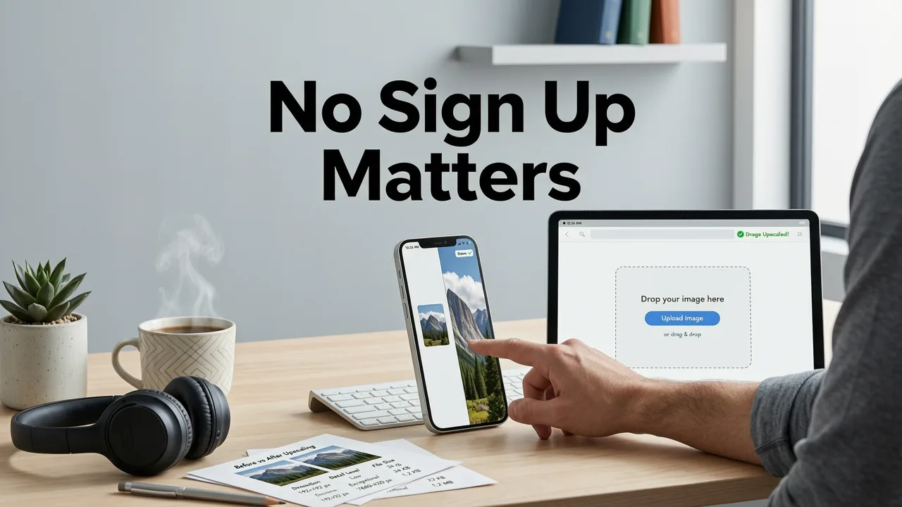 Why "No Sign Up" Matters for AI Image Upscaling - ai image upscaler online no sign up