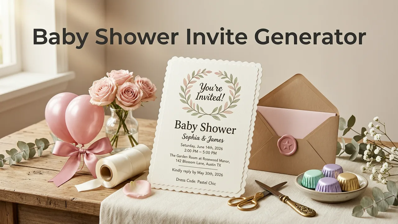 Why a Baby Shower Invite Generator Is the Smart Choice in 2026 - baby shower invite generator