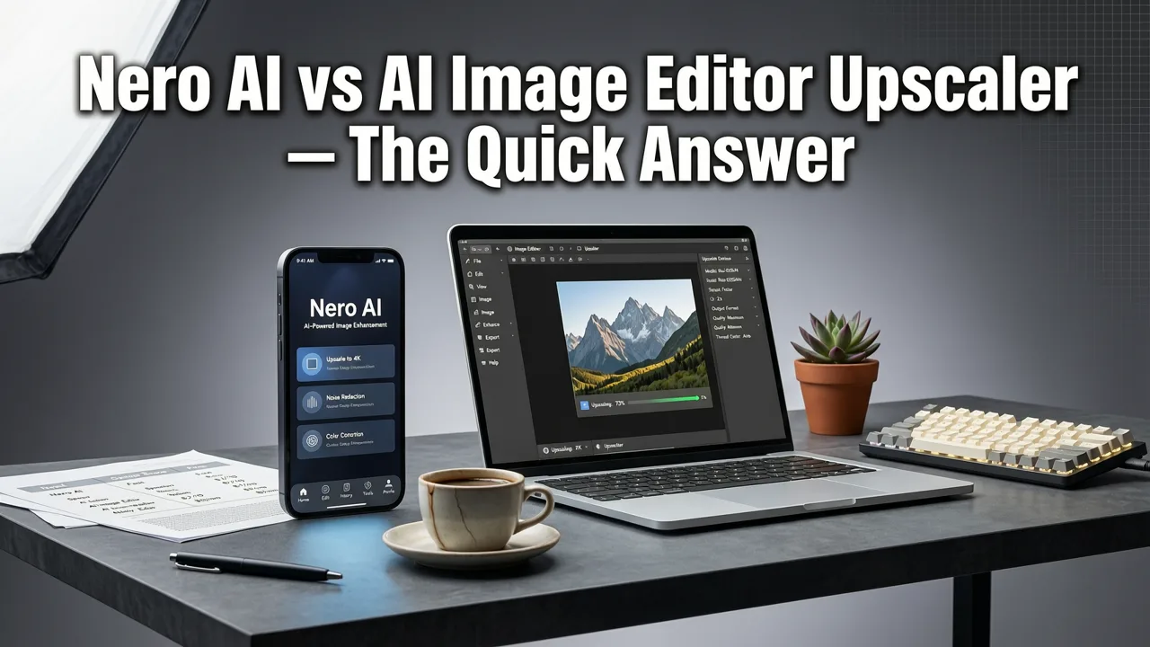 Nero AI vs AI Image Editor Upscaler — The Quick Answer - nero ai vs aimageditor upscaler