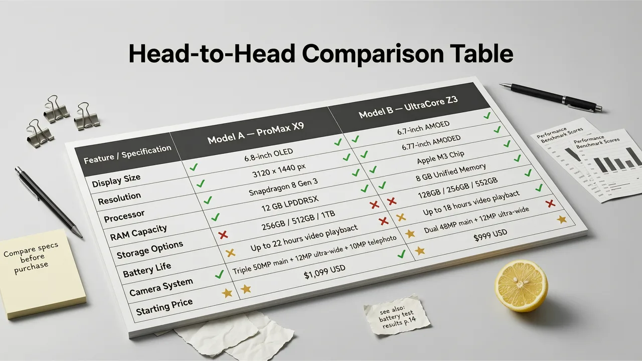 Head-to-Head Comparison Table - nero ai vs aimageditor upscaler
