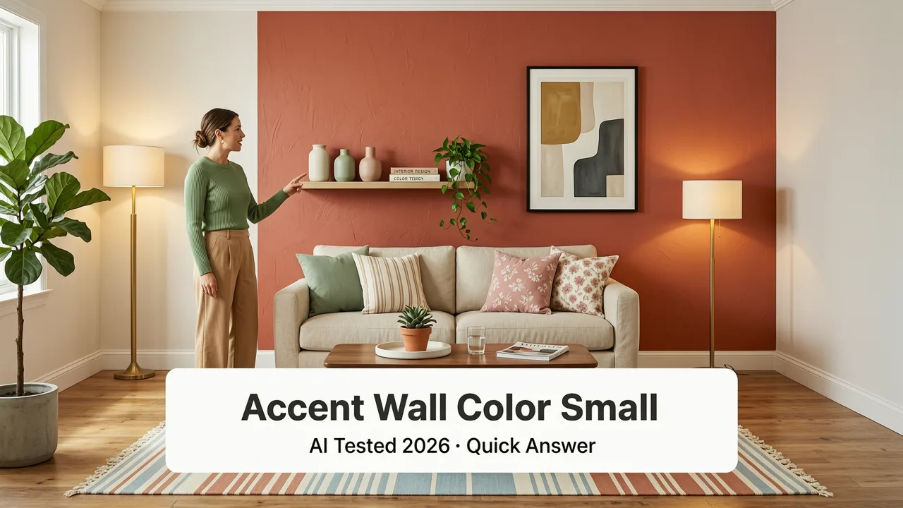 Best Accent Wall Color for Small Living Room (AI Tested 2026)