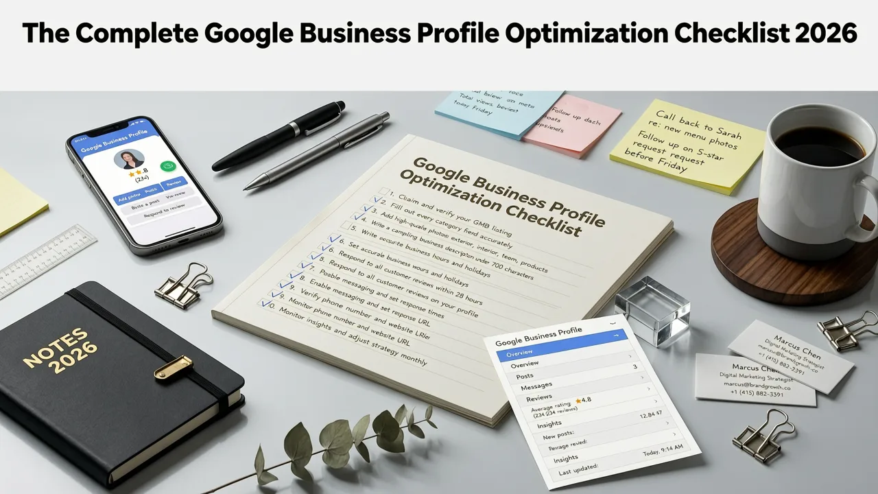 The Complete Google Business Profile Optimization Checklist 2026 - google business profile optimization checklist 2026