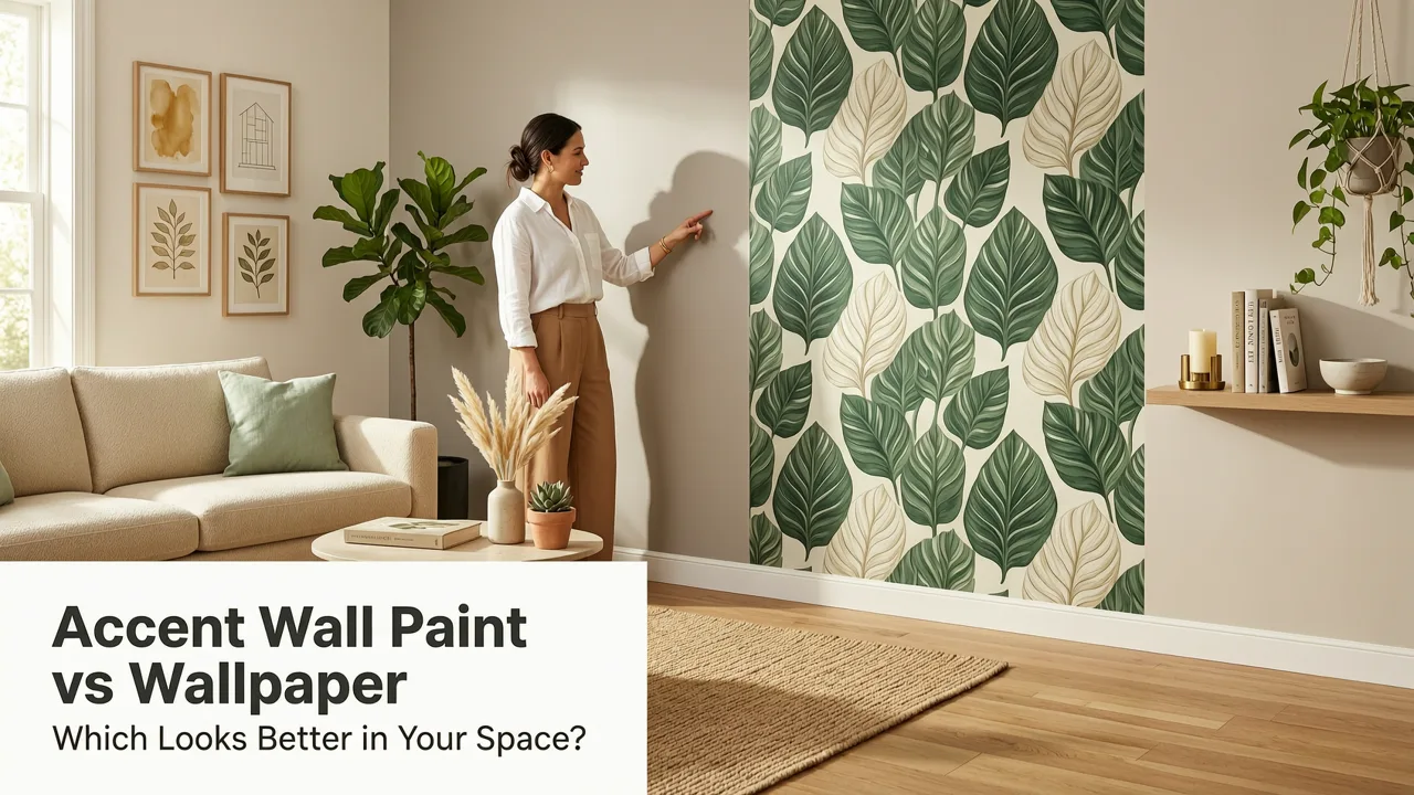 Accent Wall Paint vs Wallpaper: Which Looks Better in Your Space?