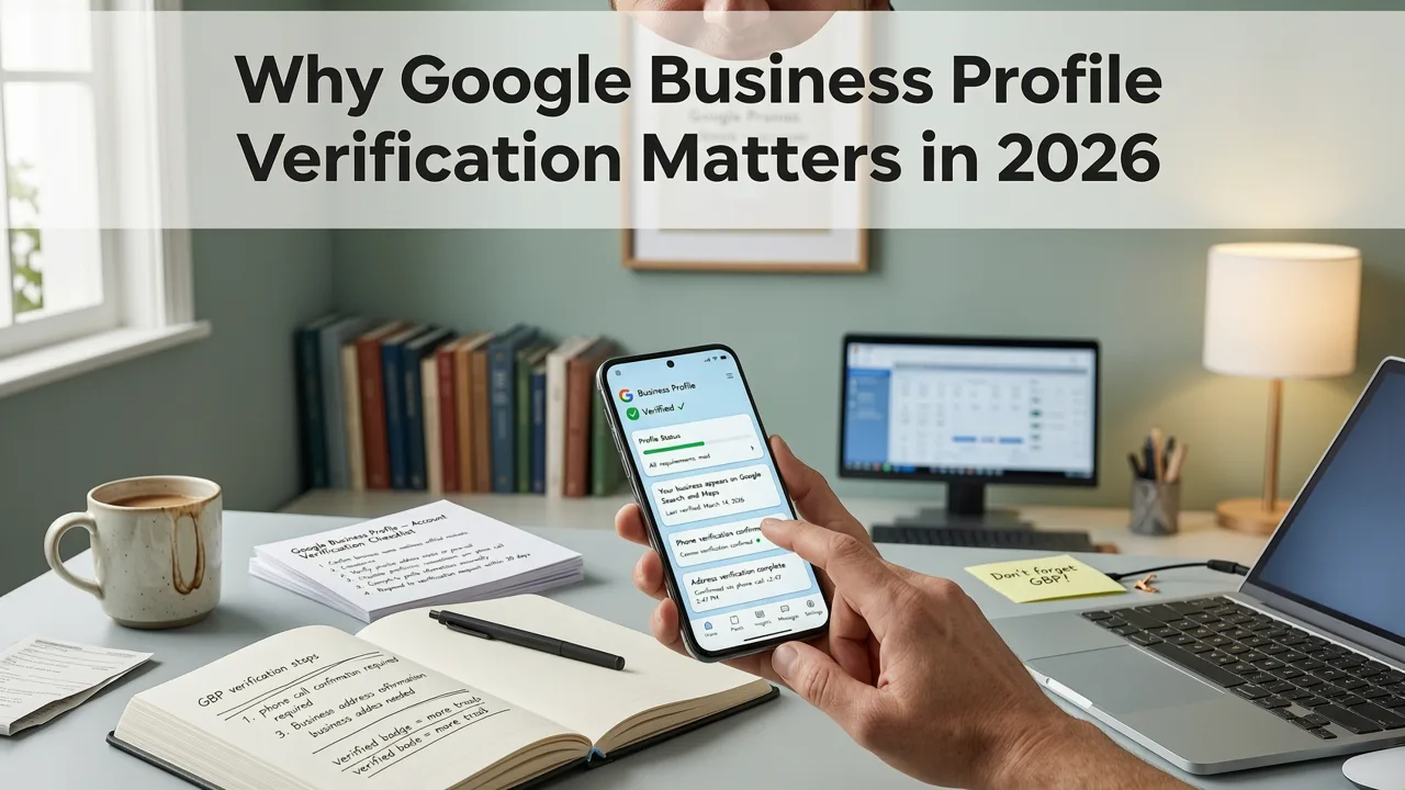 Why Google Business Profile Verification Matters in 2026 - how to verify google business profile without postcard
