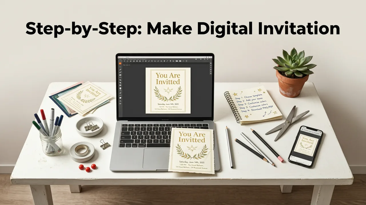 Step-by-Step: How to Make a Digital Invitation from Scratch - how to make a digital invitation