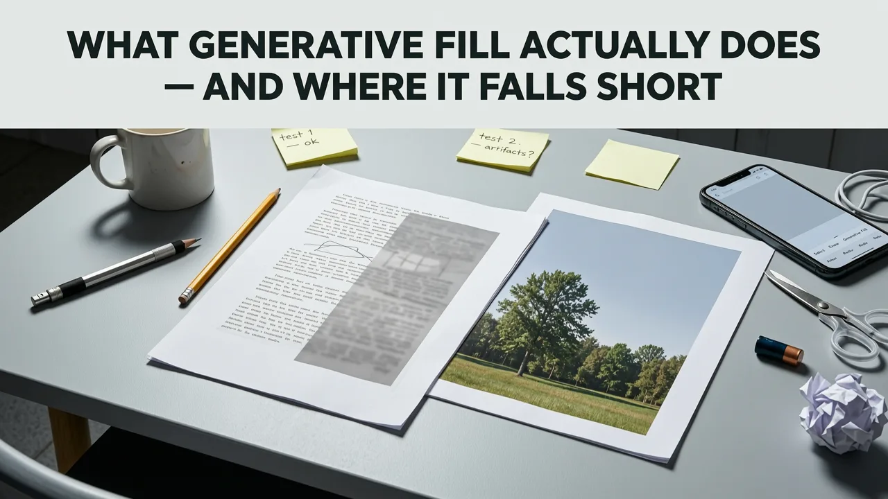 What Generative Fill Actually Does — and Where It Falls Short - generative fill alternative free