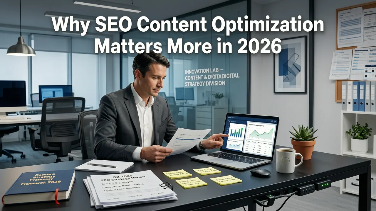 Why SEO Content Optimization Matters More in 2026 - seo content optimizer tool