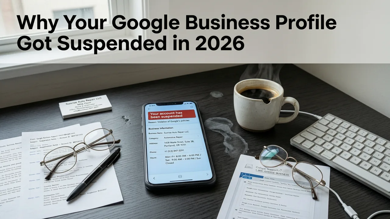 Why Your Google Business Profile Got Suspended in 2026 - fix google business profile suspension 2026