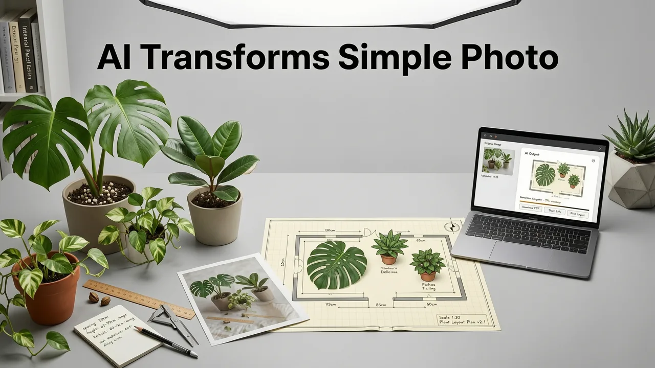 How AI Transforms a Simple Photo Into a Detailed Plant Layout - ai plant layout generator