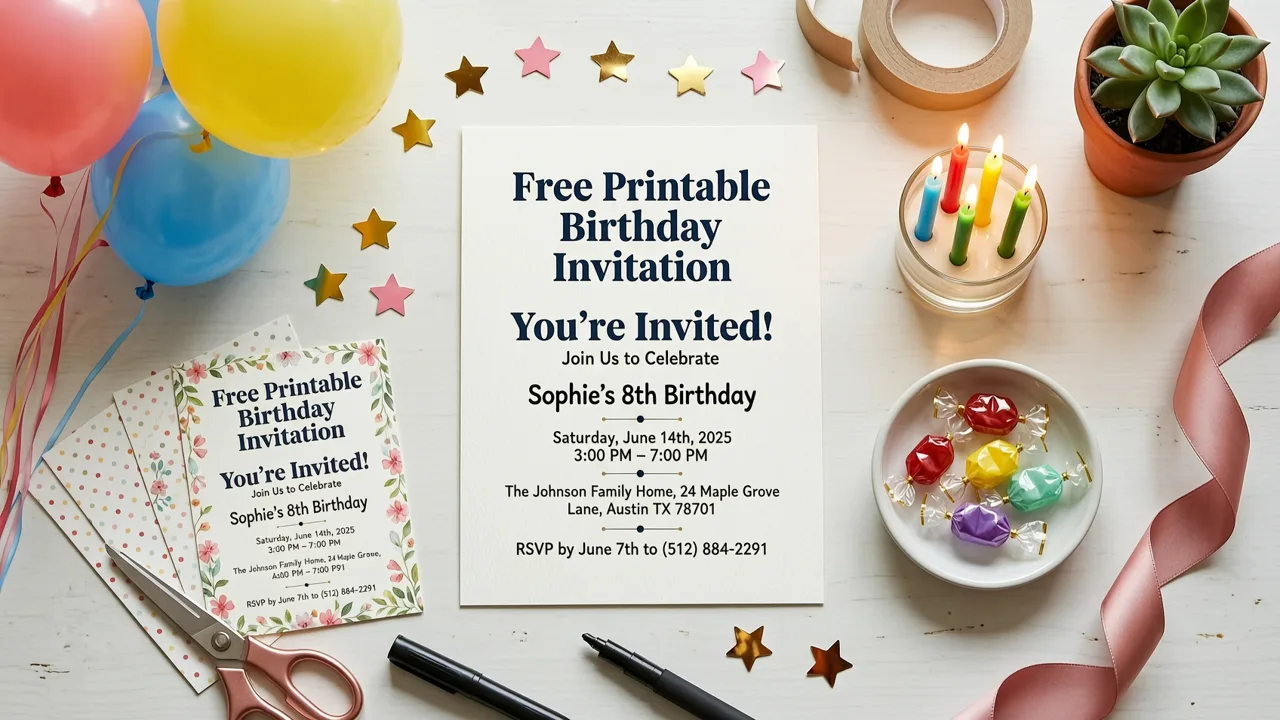 Free Printable Birthday Invitation Template: The Short Answer - free printable birthday invitation template