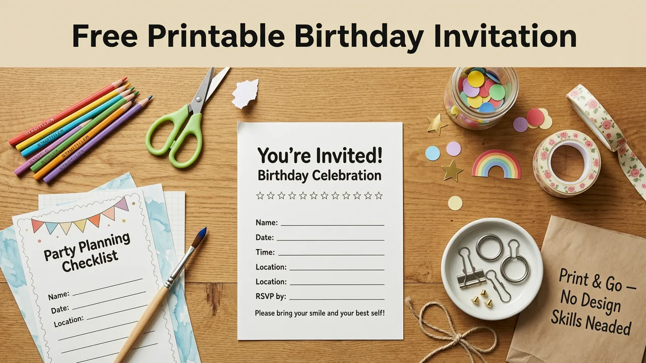 Why a Free Printable Birthday Invitation Template Still Matters in 2026 - free printable birthday invitation template