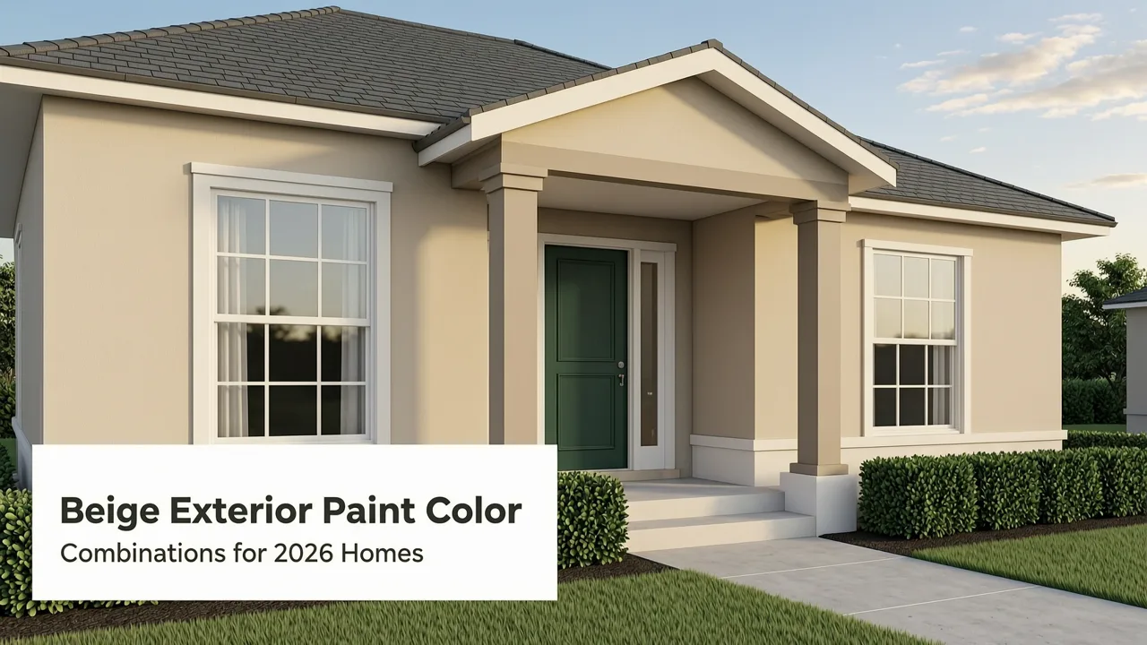 Beige Exterior Paint Color Combinations for 2026 Homes