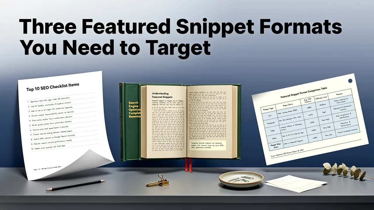 The Three Featured Snippet Formats You Need to Target - how to optimize content for featured snippets