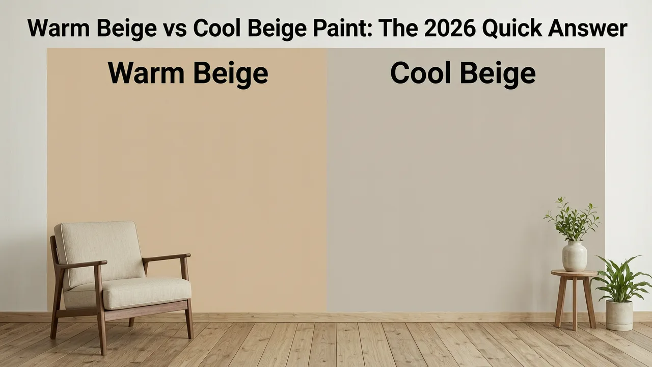 Warm Beige vs Cool Beige Paint: The 2026 Quick Answer - warm beige vs cool beige paint