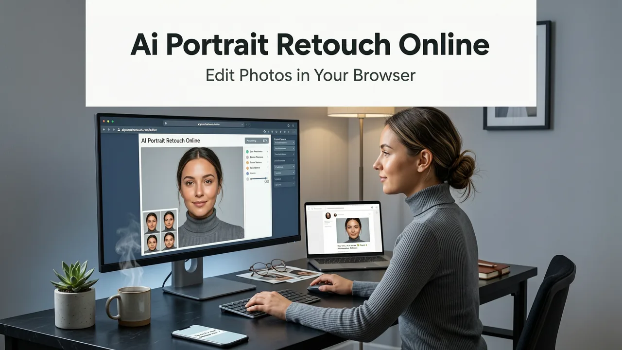 Featured image for AI Portrait Retouch Online — Edit Photos in Your Browser (2026)